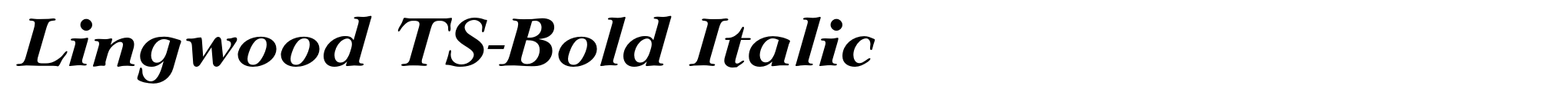 Lingwood TS-Bold Italic image